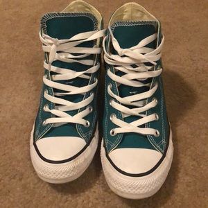Converse high top teal